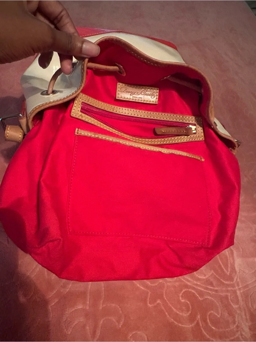 Dooney & Bourke Patent Leather Drawstring Bucket Bag ( Send Best Offer)